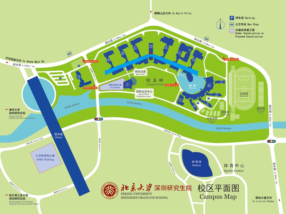 peta dari universitas Shenzhen