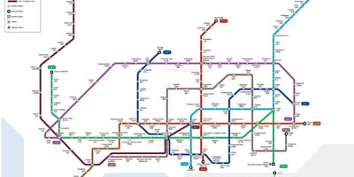 Stasiun kereta api Shenzhen peta