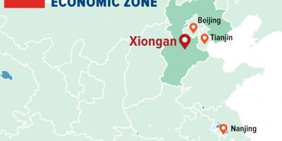 Peta zona ekonomi khusus Shenzhen